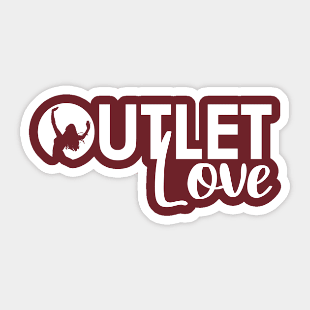 OUTLET Love Sticker by OutletDanceCo